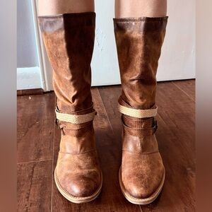 Brown Leather Cowboy Boots